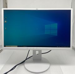 富士通 Fujitsu 液晶モニター VL-B24-8T 23.8インチワイド ホワイト フルHD 1920x1080 非光沢 IPSパネル LEDバックライト ディスプレイポート DVI VGA  中古-良い