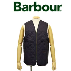 BARBOUR (バブアー バブワー) MLI0001 3955002 Quilted waistcoat zip in liner キルト ウエストコート ジップインライナー ベスト 全3色 BBR035 NAVY 38