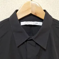 希少★UNIQLO AND LEMAIRE 初期コラボ コットン シャツ レギュラーカラー 長袖 綿 ユニクロ クリストフルメール レア ブランド古着 USED