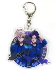 【中古】雑貨 凪誠士郎＆御影玲王 アクリルキーホルダー 「ブルーロック くじメイト」 C-14賞