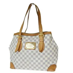 【中古】 ルイヴィトン LOUIS VUITTON ハムステッド MM ショルダーバッグ トート ダミエ アズール レザー N51206 82EY170