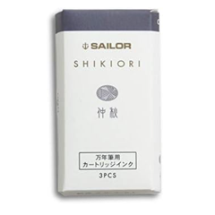 セーラー万年筆　万年筆用カートリッジ　 インク　四季織(3本入)　中秋