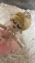 シフォンリボンゴールドドット　チュチュグレードアップ　ルルベちゃん　ヘアアクセに シフォンリボンゴールドドットチュチュグレードアップルルベ