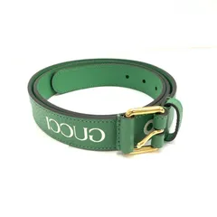 中古】GUCCI×adidas レザーベルト 702277 100-40 グッチ アディダス[92