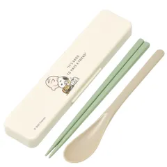 ☆ スヌーピー（バッジ） ☆ キャラクター 抗菌コンビセット Skater スケーター キャラクター お箸 スプーン 箸ケース セット カトラリー カトラリーセット お弁当 お箸セット おはしセット 箸 おはし スプーン コンビセット 食洗器 食洗器対応