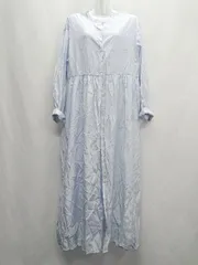 ◇ ⊂ CIAOPANIC TYPY チャオパニックティピー バンドカラー 長袖 ロング ワンピース サイズF ブルー レディース E  【1409240057468】