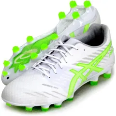 アシックス(ASICS) サッカースパイク DS LIGHT ACROS PRO 2 1101A045-104 ホワイト×グリーン サッカースパイク 26.0cm
