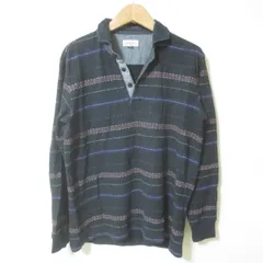 D404　シンプルライフ　SIMPLE　LIFE　ネイビー　シャツ　長袖　LL