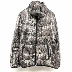 古着 ギャップ GAP 総柄 ダウンジャケット 長袖 ナイロン100%(ダウン90%＋フェザー10%) XS SS ブラウンベージュ系×ブラック ベージュ系 メンズ