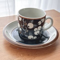 アラビア カレワラ ヴィンテージ 北欧食器 カップ＆ソーサー 1客D 