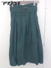◇ ◎ MOUSSY マウジー ロング フレア スカート サイズ1 ダークグリーン レディース  【中古】 【1111110004945】