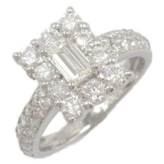 ジュエリー JEWELRY リング・指輪 ダイヤモンド リング ﾀﾞｲﾔ 5.1g #7.5 Pt900プラチナ ダイヤモンド リング レディース Used A