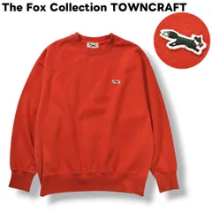 ザ フォックスコレクション The Fox Collection タウンクラフト TOWNCRAFT x フリークスストア FREAKS STORE 長袖 クルーネック スウェット トレーナー 裏地 パイル FREE レッド レディース ♪