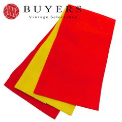 【中古】 半幅帯 本場筑前博多織 正絹 赤系 黄 小袋帯 吉弥帯 和装 呉服 和服 きもの レディース 女性