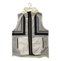 未使用品 メンズ カジェヘラ CALLEJERA ベスト 7(XXL) 白 ホワイト ナイロン フルジップ フード付き