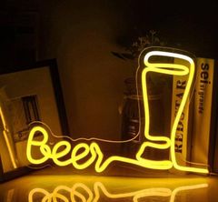 オリジナル　LED オーダー　ネオンサイン Beer LED看板 ユニークデザイン お洒落 鮮やか ルームデコレーション イベント装飾 BAR インテリア 存在感抜群 雰囲気作り　オーダーメイド