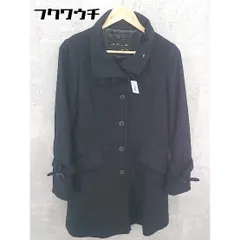 ■ AS KNOW AS  アズノゥアズ  長袖 コート  ブラック レディース  【中古】 【1002798975187】