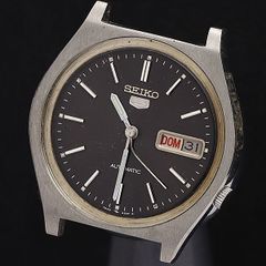獅*恩様 SEIKO 自動巻き腕時計 セイコー5 7S26-3180 黒文字盤 - メルカリ