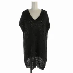 ジャーナルスタンダードレサージュ journal standard L'essage 22SS アゼタックベスト ニット メッシュ オーバーサイズ Vネック F グレー 22080370424010 /RO