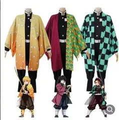 鬼滅の刃 コスプレ　竈門炭治郎コスプレ 煉獄杏寿郎 竈門禰豆子 我妻善逸 冨岡義勇 胡蝶しのぶ きめつのやいば ねずこ たんじろう れんごく ぜんいつ コスプレ衣装 子供 仮装 子供用 子供服 キッズ ハロウィン コスチューム ギフト cosplay 変装