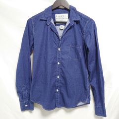 フランク＆アイリーン EILEEN ダメージ加工 デニムスキッパーシャツ S