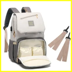 Santie マザーズリュック 大容量 16のポケット 軽量 ママ バッグ 多機能 出産祝い 外出が快適になる リュック