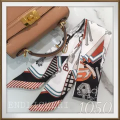 【SALE】リボンスカーフ　バッグスカーフ　バッグチャーム1050＃
