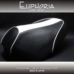 □【Dio ディオ AF56 AF57】シート　黒/白ライン　張替え済♪《Euphoria》□MK37163
