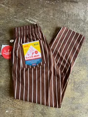 クックマンCOOKMAN PANTS 新品未使用ストライプセコイアブラウンsepuoia brownのサムネイル