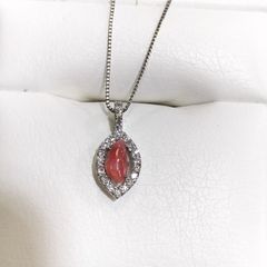Pt900/Pt850 コンクパールペンダントネックレス