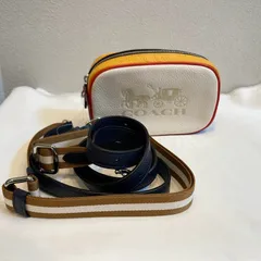 未使用品★COACHコーチウエストポーチカラフル替えストラップ付