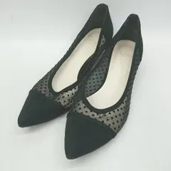 ◇ ⊂ REZOY 水玉模様 シースルーパンプス サイズ23.5cm ブラック系 レディース E  【1507250008149】
