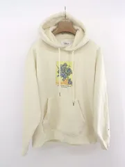 ◇ FREAK'S STORE プリント 裏起毛 長袖 スウェット パーカー サイズF ベージュ イエロー マルチ レディース E  【1303280007646】のサムネイル