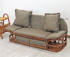ラタンカウチソファ クッション２個付き 軽量 ソファー MR
