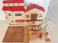 シルバニアファミリー 赤い屋根の大きなお家+人形