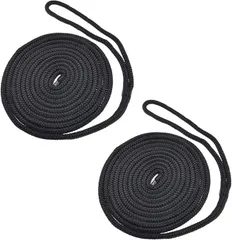PLEAVIT アンカーロープ 係留ロープ 係船ロープ 船舶用ロープ マリン用品 9.5mmx4.5M 3/8inx15ft 2本