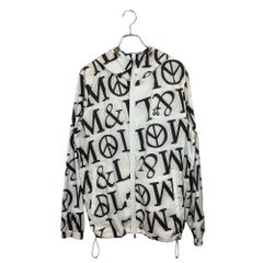 MARK＆LONA マークアンドロナ ゴルフ 21SS カモフラージュ&ロゴ リバーシブル ストレッチフード ブルゾン MLM-1A-AD02 50 ブルー×グレー