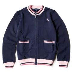【新品未使用・定価より50％オフ】種類11:ネイビー/9才 フェラーリ スウェット フルジップ フリース キッズ モータースポーツ ウェア Ferrari