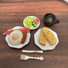 ミニチュアフード　朝食セット