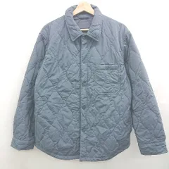 ◇ ⊇ ジーユー 無地 長袖 キルティングジャケット サイズM ダークブルー系 レディース メンズ E  【1507080015881】