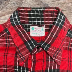 【マチネル】 極上 ファイブブラザー 単色ネルシャツ 鬼フェード 50s 60s マチネル】 極上 ファイブブラザー 単色ネルシャツ 鬼フェード