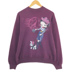 古着 90年代 ヘインズ Hanes BETTY BOOP ベティブープ キャラクタースウェットシャツ トレーナー USA製 メンズXL相当/eaa479706
