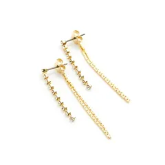 【A：ゴールド×ピアス】[Cream dot. クリームドット公式] ピアス レディース 金属アレルギー ニッケルフリー に見える揺れる バックキャッチ ビジュー ロング