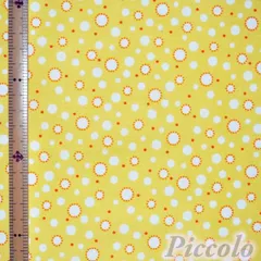 USAコットン　カットクロス　Benartex　ドット　イエロー　53cm×43cm（カット済）　FB-1804