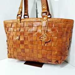 ロビタ robita 牛革 編み込み メッシュ レザー スクエア ベーシック トートバッグ ショルダーバッグ キャメル ブラウン 8894768Y20240928