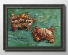 05301フィンセント ファン ゴッホ 2匹の蟹 A3 サイズ ポスター アート おしゃれ 絵画 インテリア 北欧 イラスト マット紙 艶消し アートパネル 額 フレーム デザイン 壁掛け ギフト 新築祝い ディスプレイ 