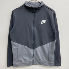 NIKE トラックジャケット ジャージ バイカラー グレー【ボーイズXL】