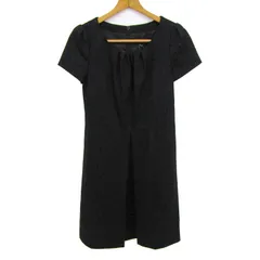 アンタイトル ワンピース トップス 半袖 ウール 日本製 未使用品 レディース 3サイズ ブラック UNTITLED