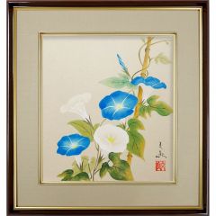 油彩画 　合掌造りの里　松本弘 油彩画 松本弘 「里の民家」 F8号 油絵 額入り 風景画 真筆 肉筆