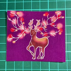 オリジナルステッカーシール 「秋の鹿」